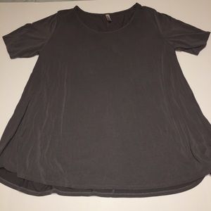 EUC 2XL LuLaRoe Gray Silky Perfect Tee Tunic